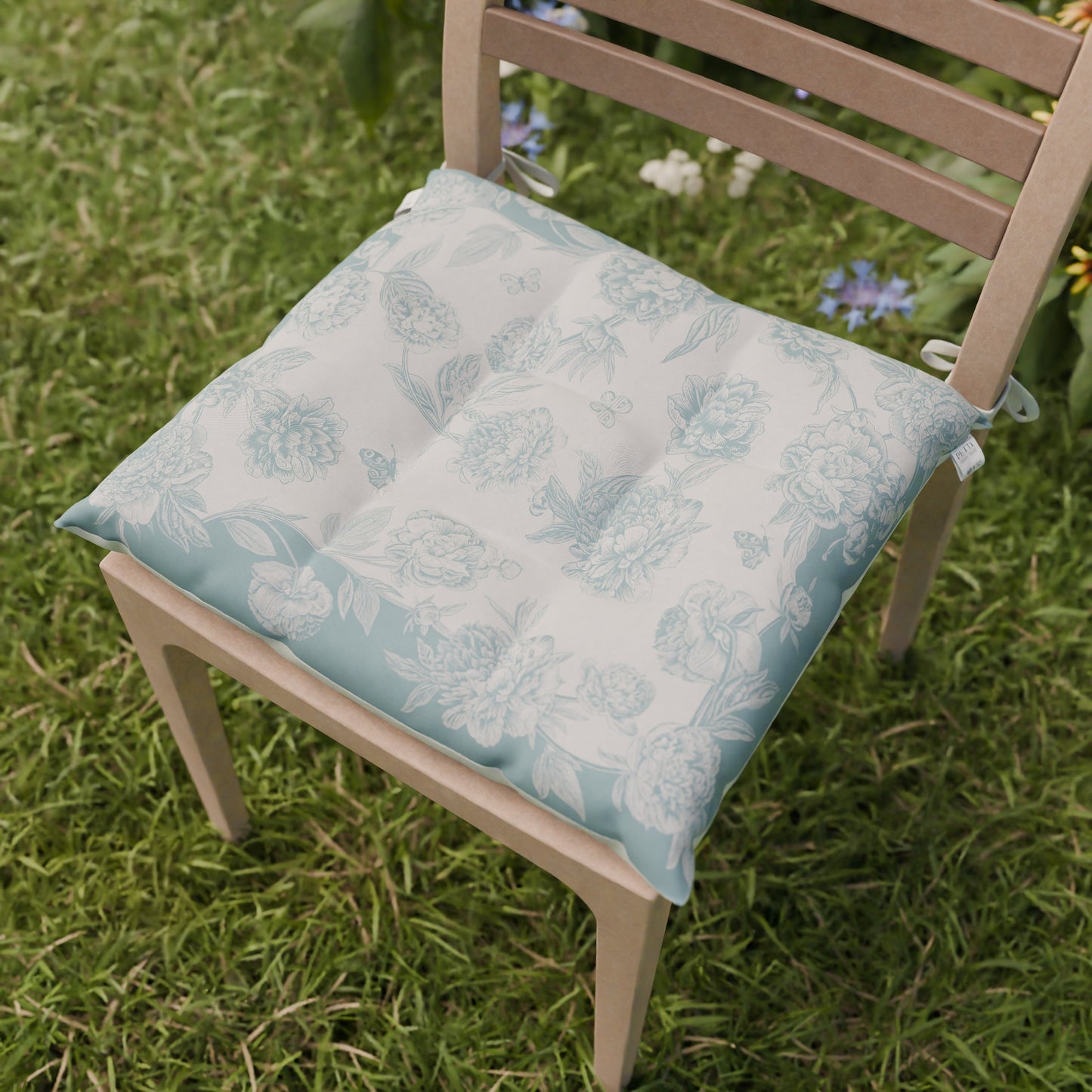 Cuscini per Sedie Coprisedia 6 Pezzi Peonie Tiffany