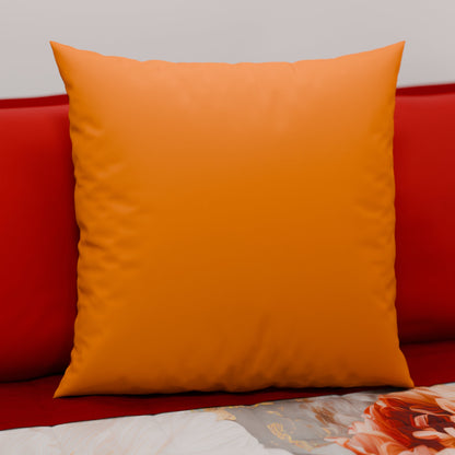 Cuscini, Copricuscini Divano, Cuscini Arredo in Tinta Unita Arancione/Rosso