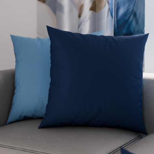 Cuscini, Copricuscini Divano, Cuscini Arredo in Tinta Unita Azzurro/Blu Notte