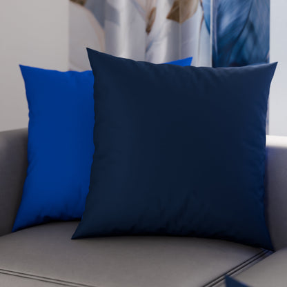 Cuscini, Copricuscini Divano, Cuscini Arredo in Tinta Unita Blu Elettrico/Blu Notte