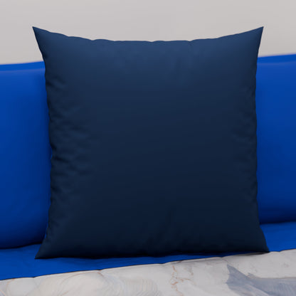 Cuscini, Copricuscini Divano, Cuscini Arredo in Tinta Unita Blu Elettrico/Blu Notte