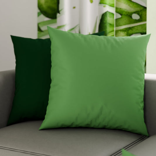 Cuscini, Copricuscini Divano, Cuscini Arredo in Tinta Unita Verde Oliva/Smeraldo
