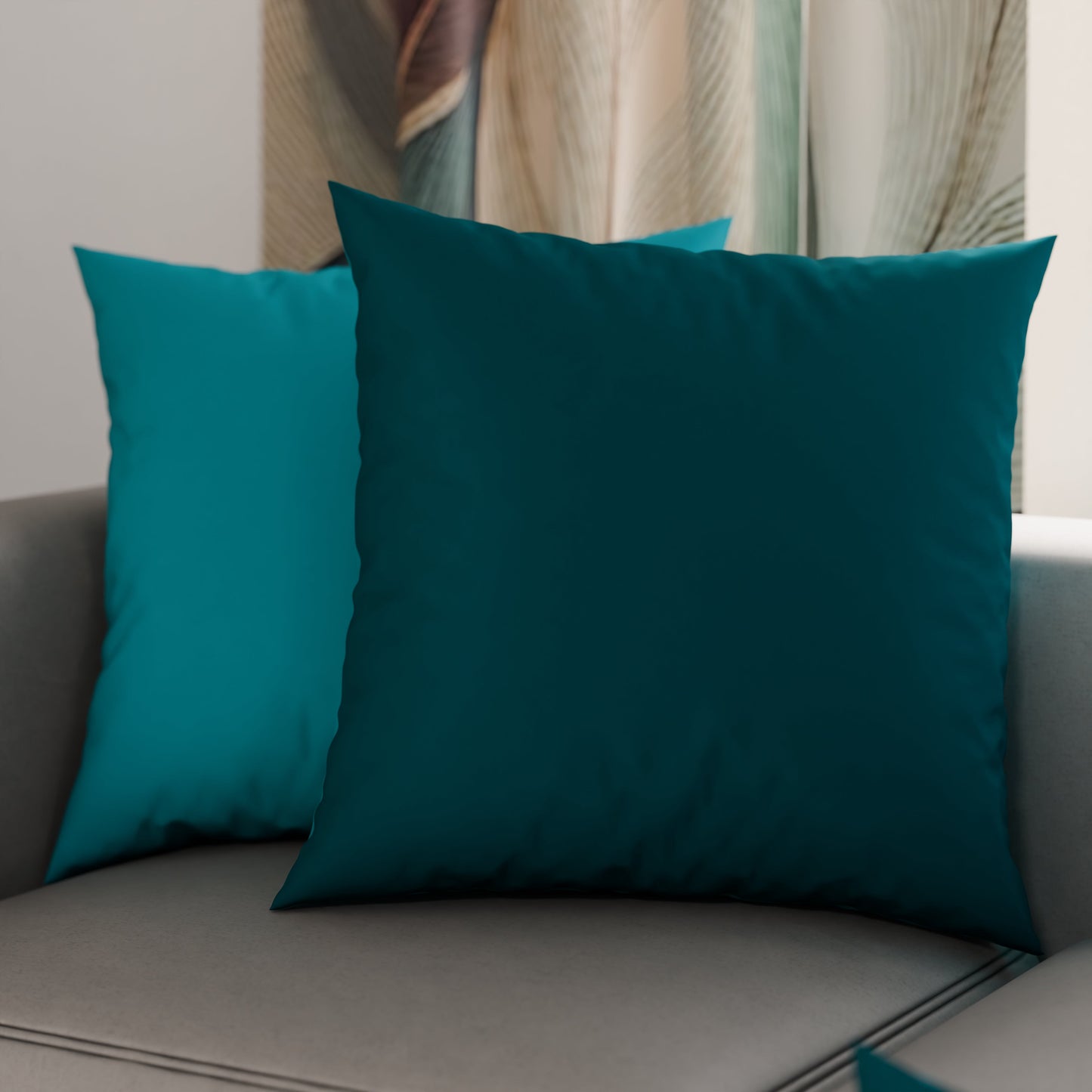 Cuscini, Copricuscini Divano, Cuscini Arredo in Tinta Unita Tiffany/Ottanio