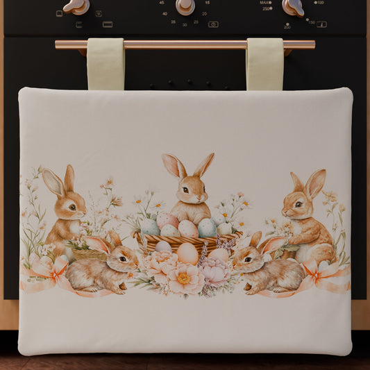 Copriforno Pasqua per Cucina in Stampa Digitale Cesti & Coniglietti