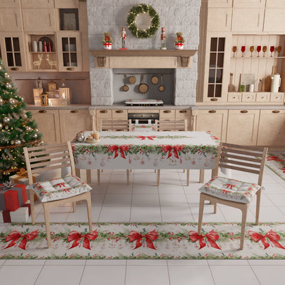 Tappeto Cucina Natalizio Antiscivolo Passatoia Natalizia Cucina lavabile Ghirlanda Natale