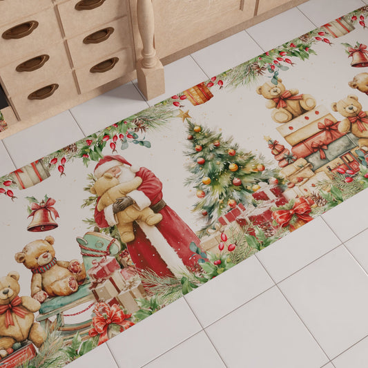 Tappeto Cucina Natalizio Antiscivolo Passatoia Natalizia Cucina lavabile Sweet Santa