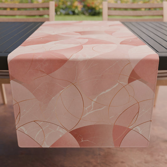 Runner Tavola, Tovaglia Runner, Runner Cucina Geo - Cerchio Rosa
