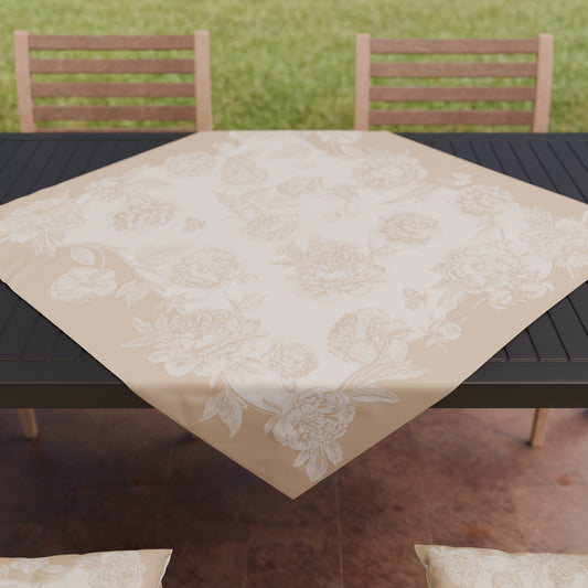 Centrotavola Moderno Cucina in Stampa Digitale Peonie Beige