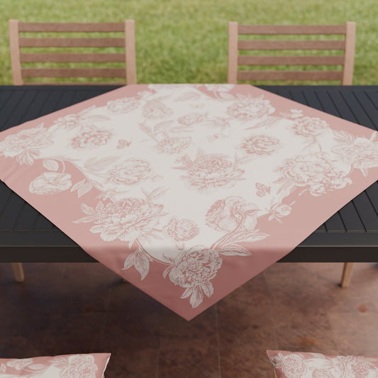 Centrotavola Moderno Cucina in Stampa Digitale Peonie Cipria Scuro