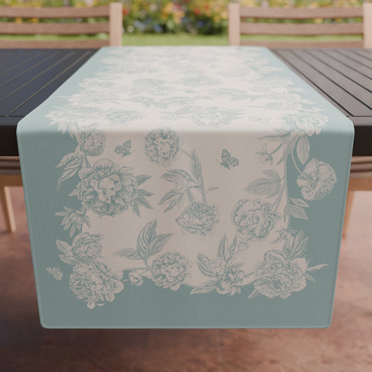 Runner Tavola, Tovaglia Runner, Runner Cucina Peonie Tiffany