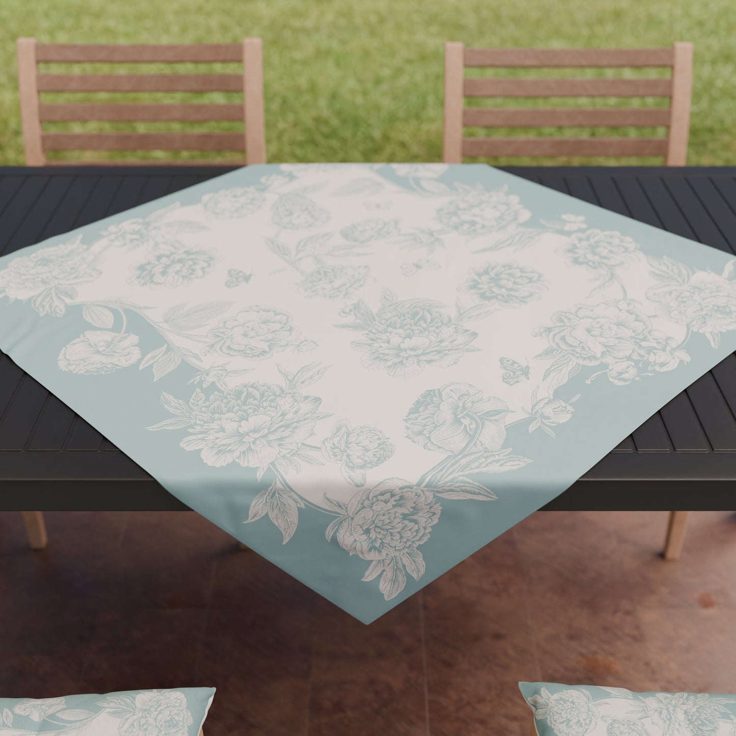 Centrotavola Moderno Cucina in Stampa Digitale Peonie Tiffany