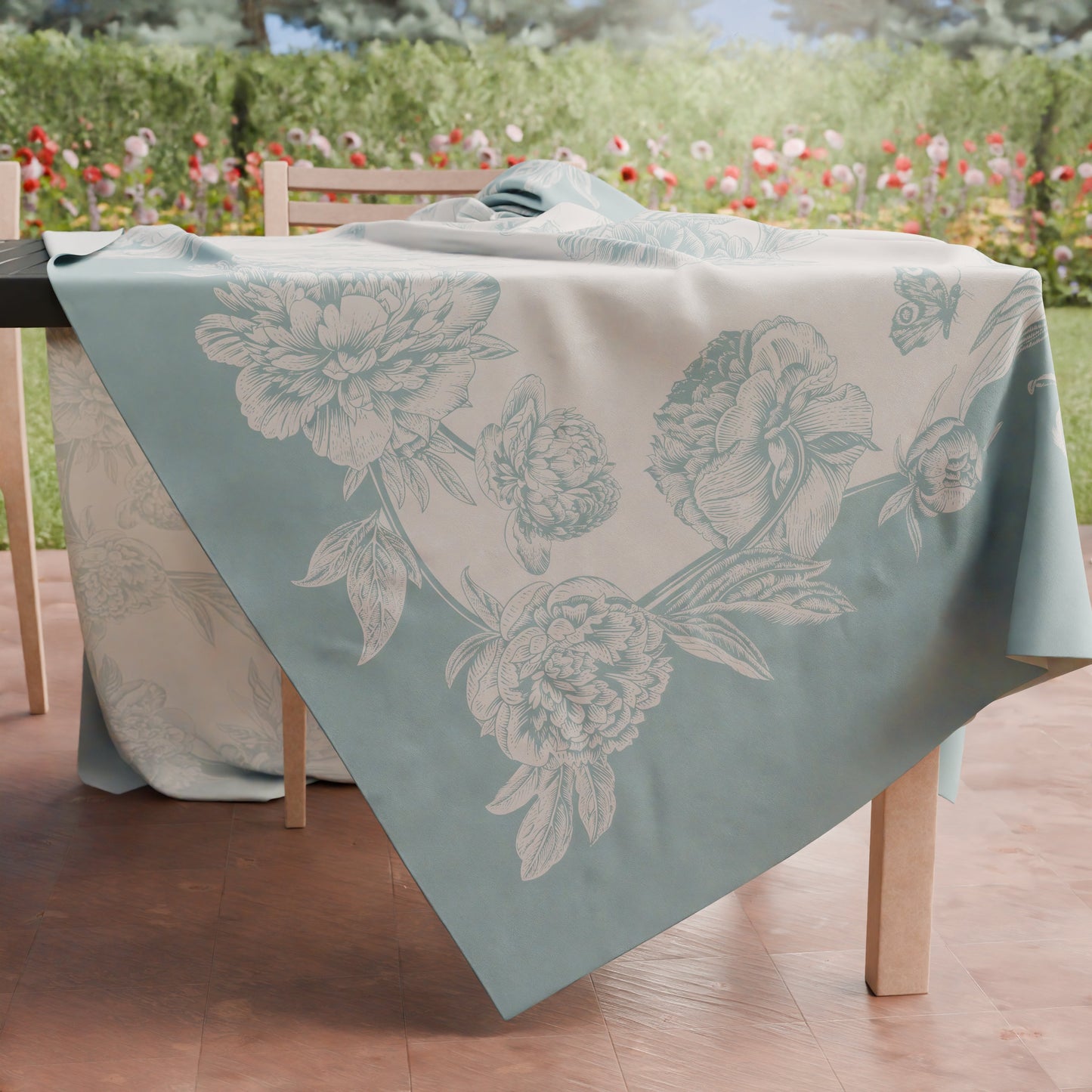 Tovaglia da tavola Antimacchia, Copritavolo da Cucina Peonie Tiffany