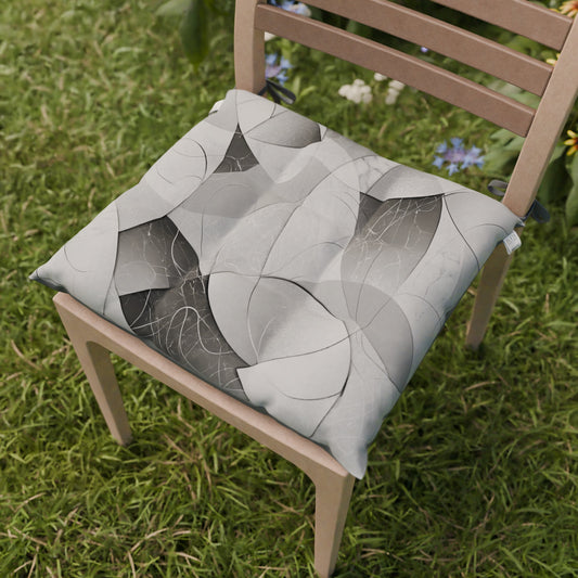 Cuscini per Sedie Coprisedia 6 Pezzi Geo - Cerchio Silver