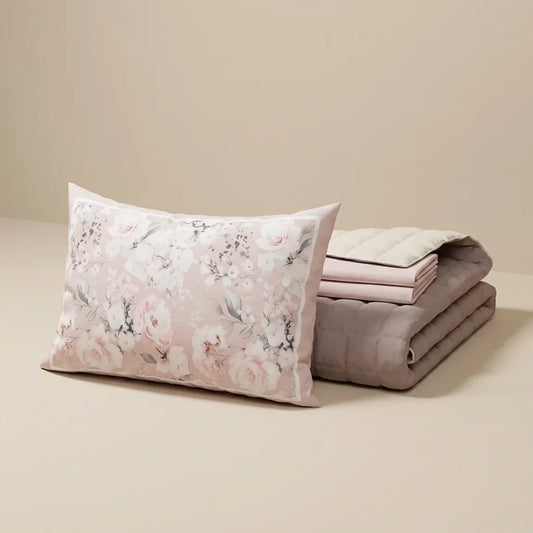 Trapuntino Tinta Unita + Lenzuola abbinato e Federa Digitale
